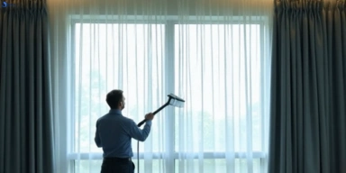 Commercial curtain stain removal service redcliffe hotels offices restaurants